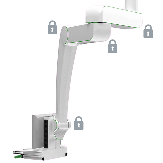 MedArm automatic locking illustration